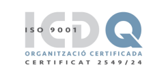 Logotip ICDQ ISO 9001 Vall d'Hebron Centre de Simulació Clínica Avançada