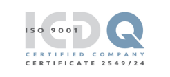 Logotip ICDQ ISO 9001 Vall d'Hebron Centre de Simulació Clínica Avançada