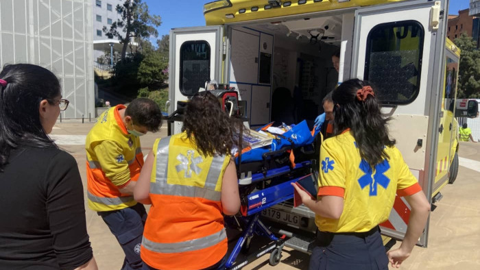 Pràctica del 31 curs de transport pediatric Vall d'Hebron