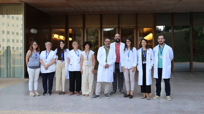 Equip de l'estudi Dragonfly a Vall d'Hebron