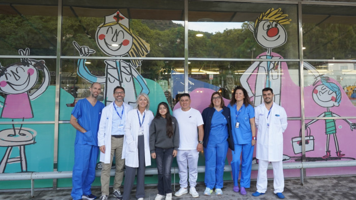 Equip vena porta amb pacient