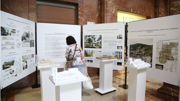 Exposició dels projectes finalistes al concurs per al nou edifici del VHIR