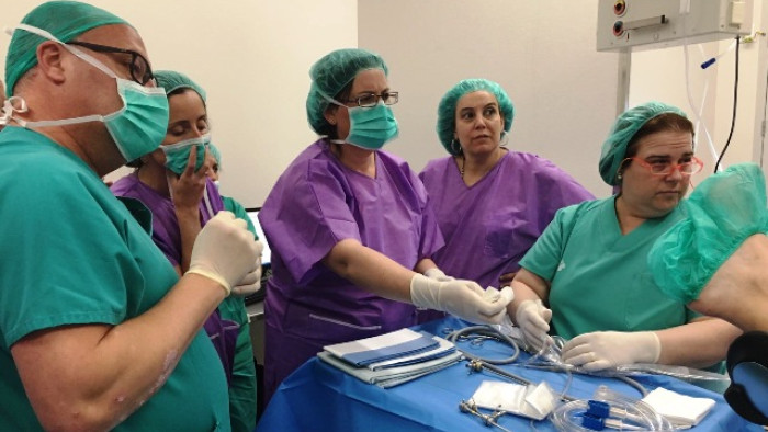Professionals de Vall d’Hebron organitzen un curs de cirurgia en el marc del Congrés Mundial  d’Histeroscòpia 