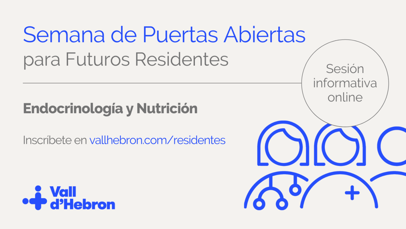 Sesión Informativa Endocrinología y Nutrición martes 8 a les 11.30 h