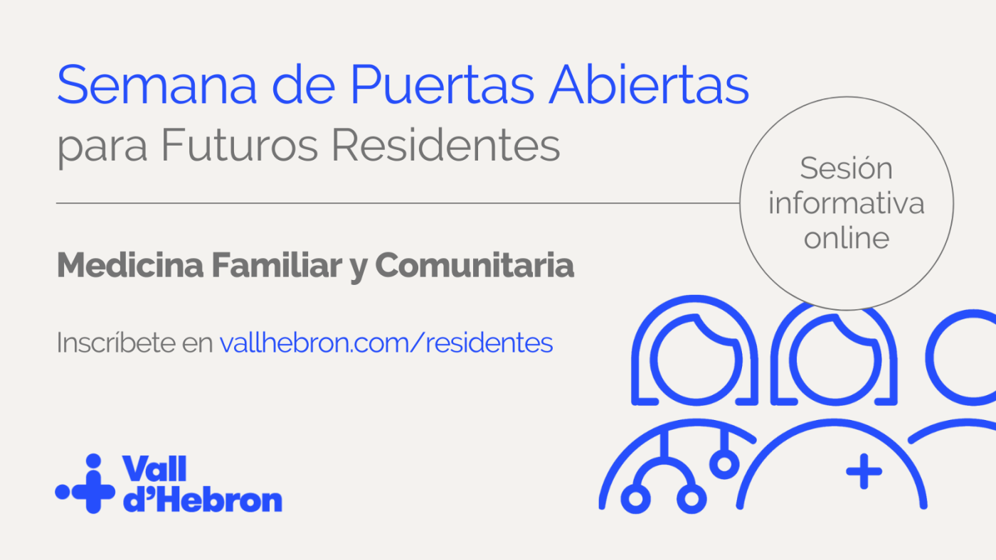 Sesión Informativa Medicina Familiar y Comunitaria jueves 10 a las 13.30 h