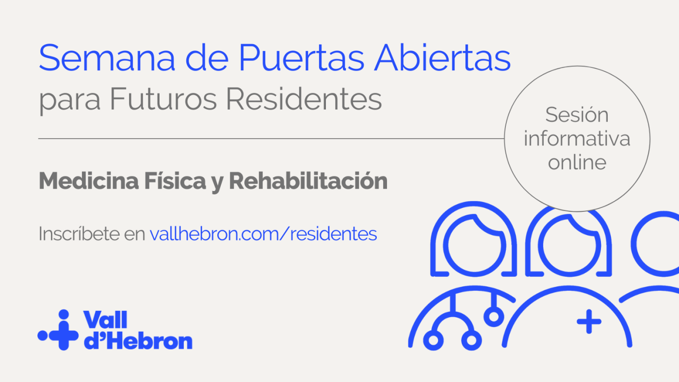 Sesión Informativa Medicina Física y Rehabilitación martes 8 a las 13.00 h