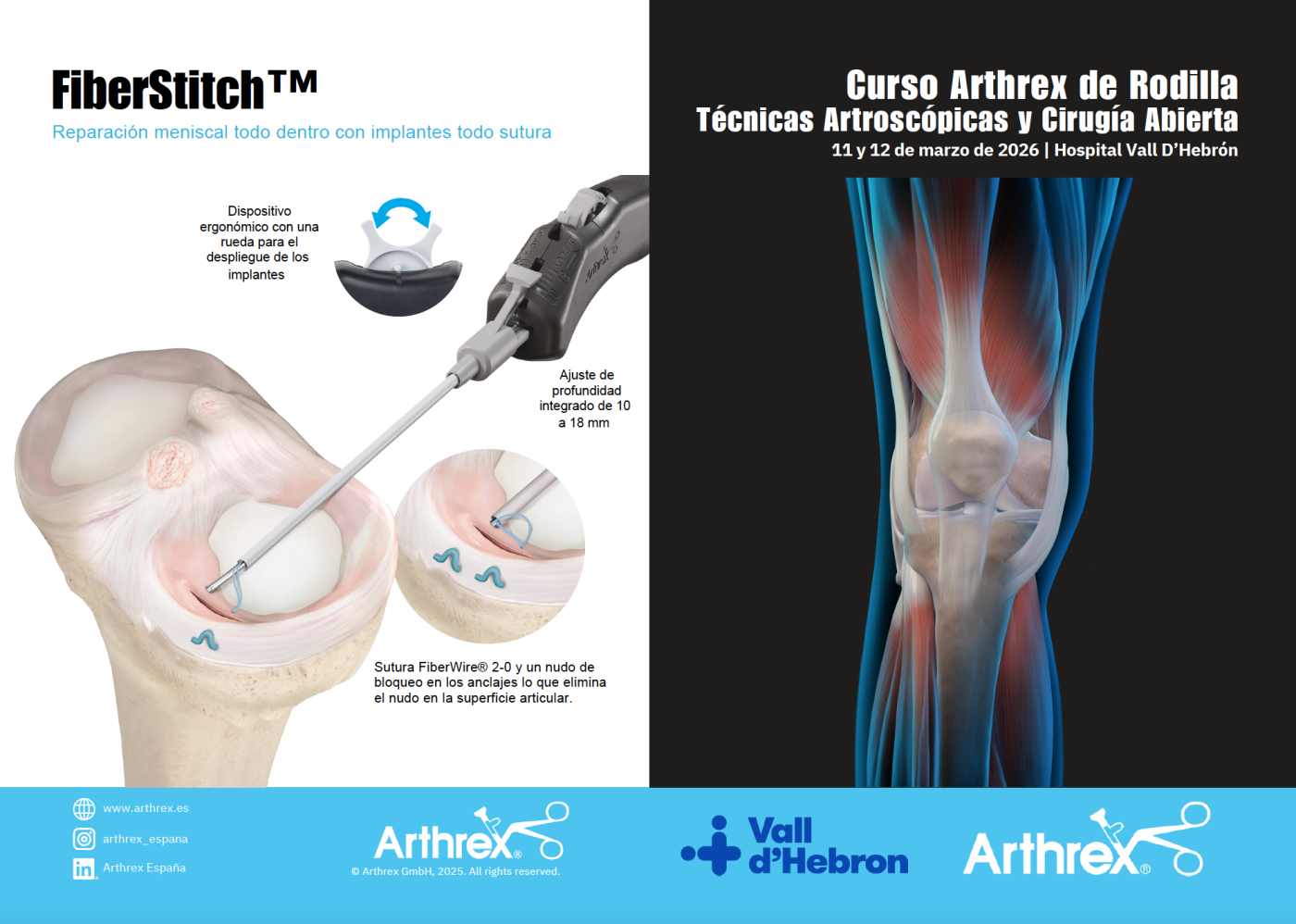 curso-arthrex-rodilla-tecnicas-artroscopicas-cirugia-abierta
