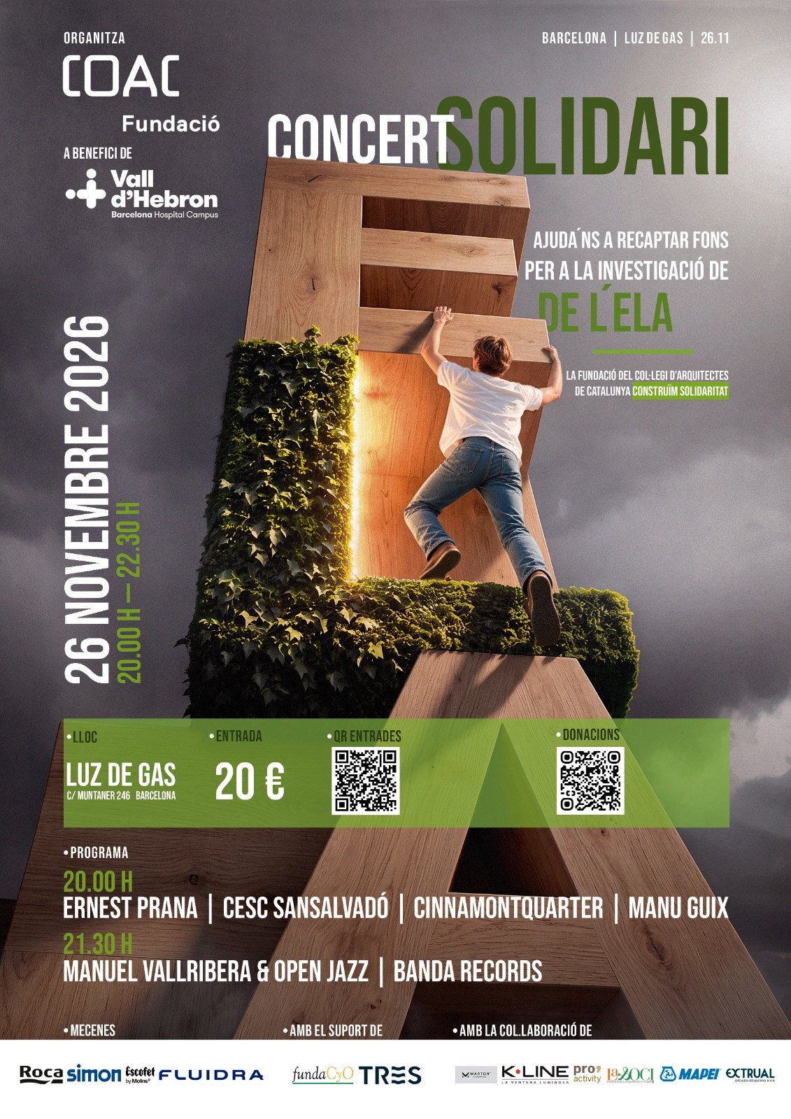 Concert Solidàri per a la investigació de l'ELA